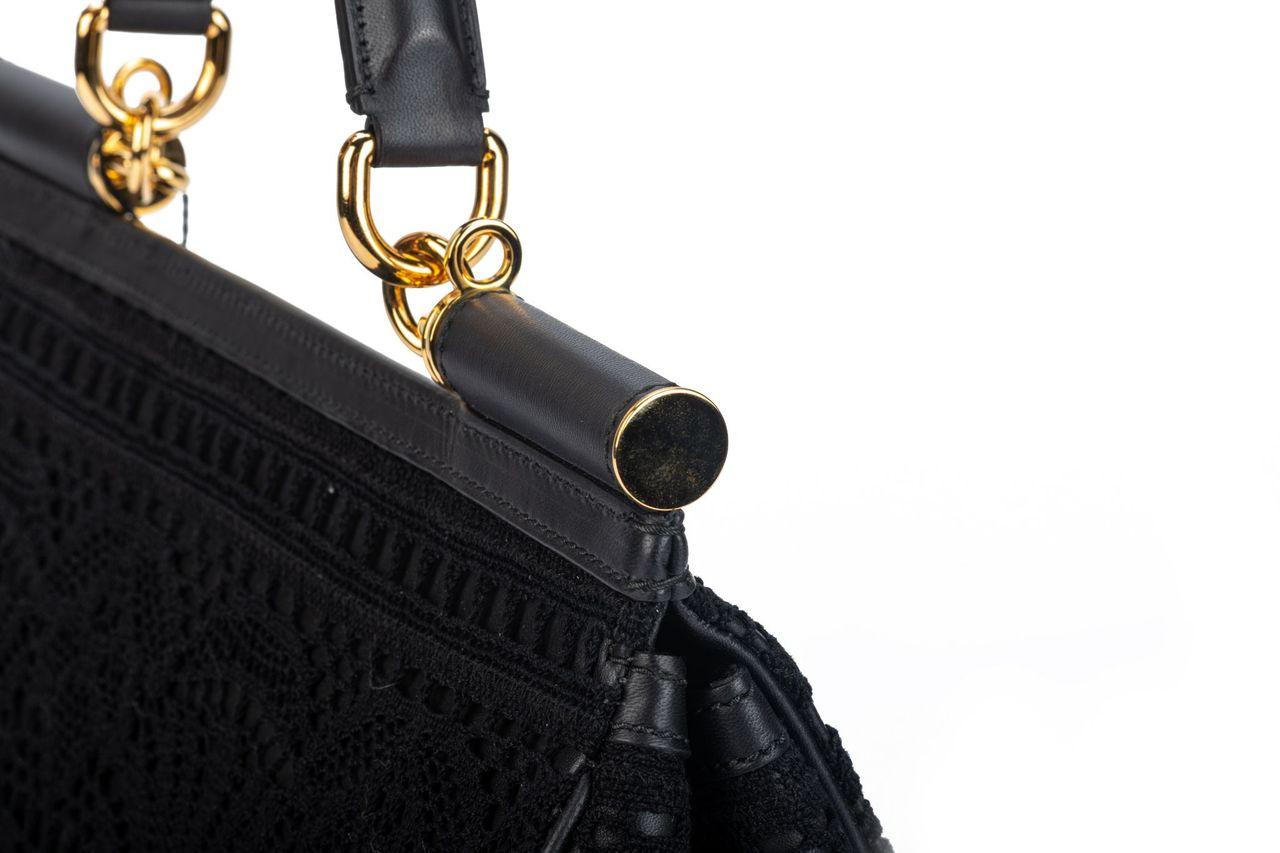 Dolce & Gabbana Black Macrame’ Bag For Sale 4