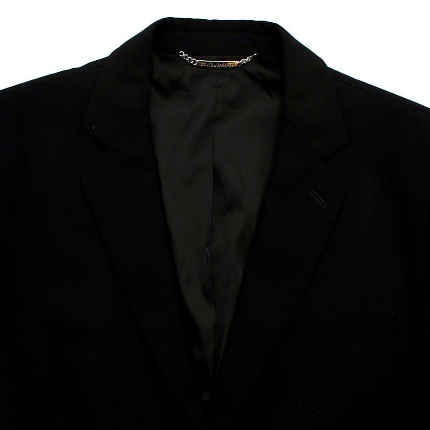 Women's or Men's Dolce & Gabbana Black Martini Two Piece Suit - Size US10