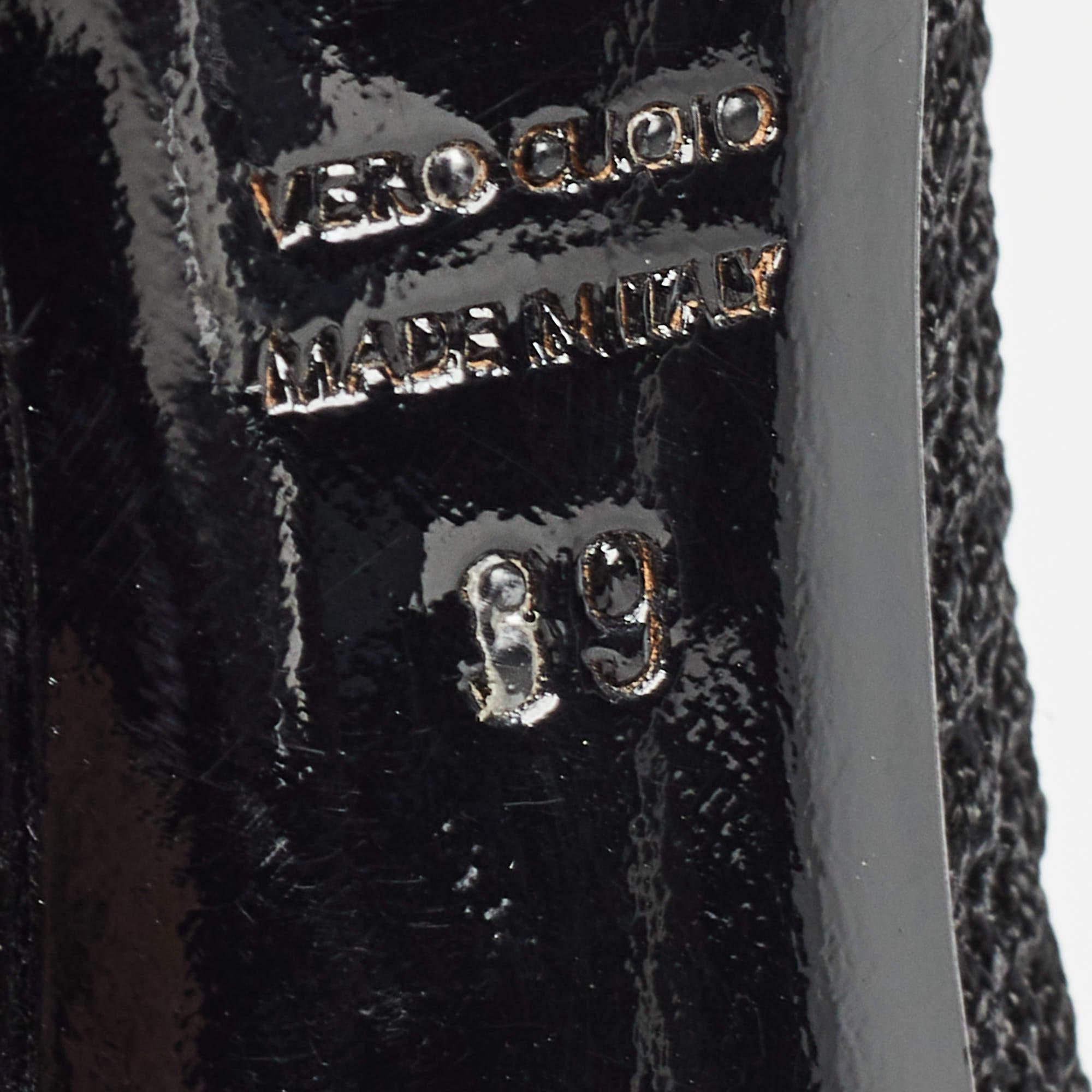 Dolce & Gabbana Black Mesh And Leather Trims Peep Toe Pumps Size 39 For Sale 4