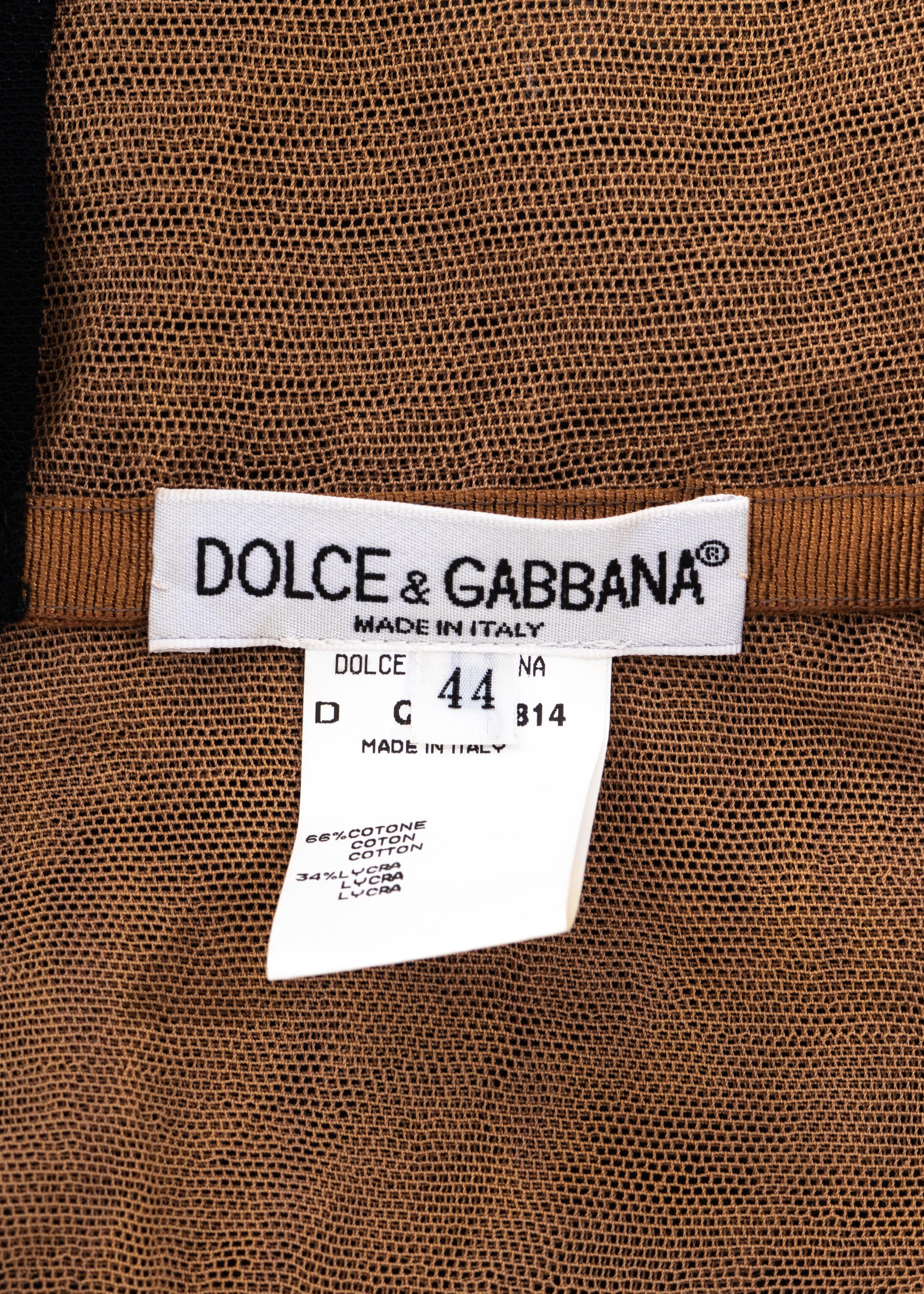 Dolce & Gabbana black mesh butterfly corseted evening dress, ss 1998 4