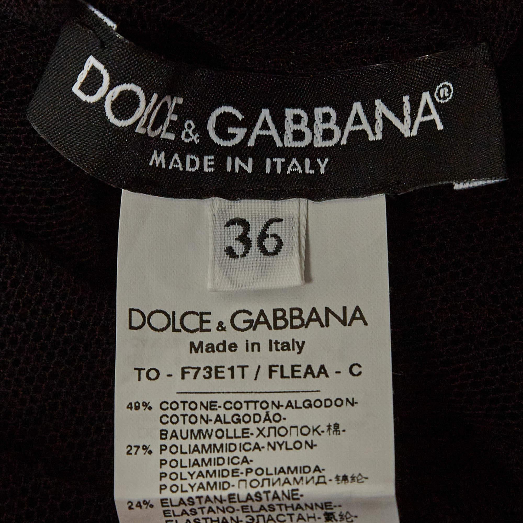 Women's Dolce & Gabbana Black Mesh Sheer Tank Top XS