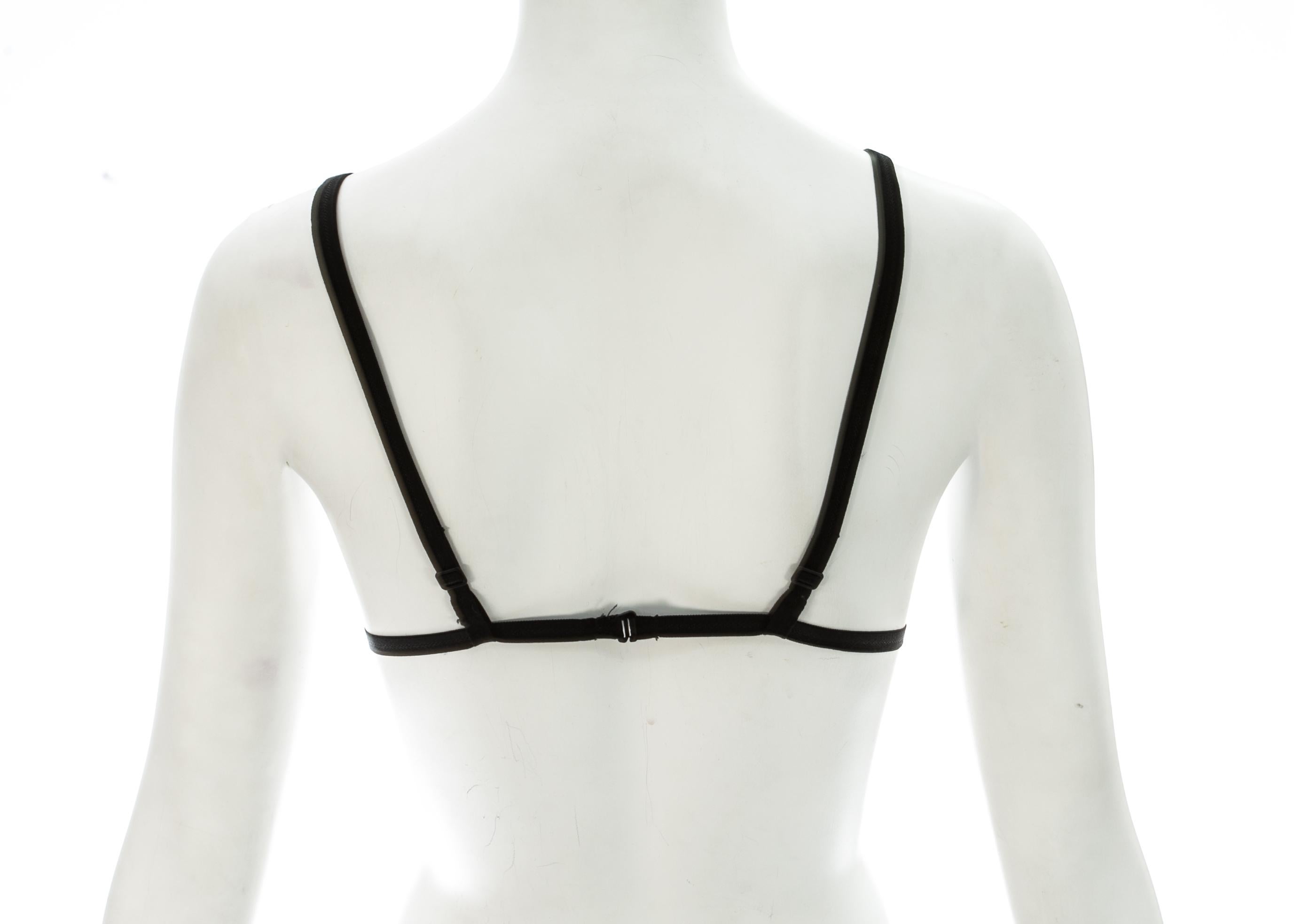 Dolce & Gabbana black metal mesh bra, S/S 2000 In Good Condition In London, GB