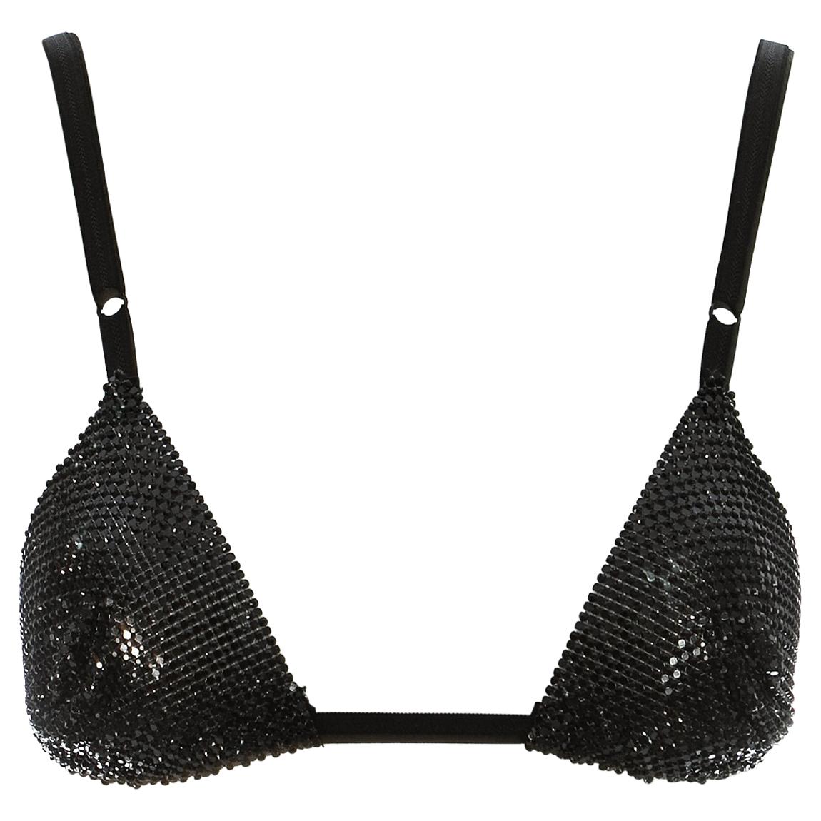 Dolce 
Gabbana black metal mesh bra, S/S 2000
