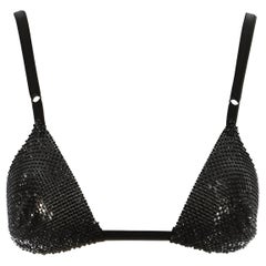 Dolce & Gabbana black metal mesh bra, S/S 2000