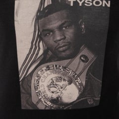 Dolce & Gabbana Schwarzes Mike Tyson T-Shirt aus bedruckter Baumwolle XS