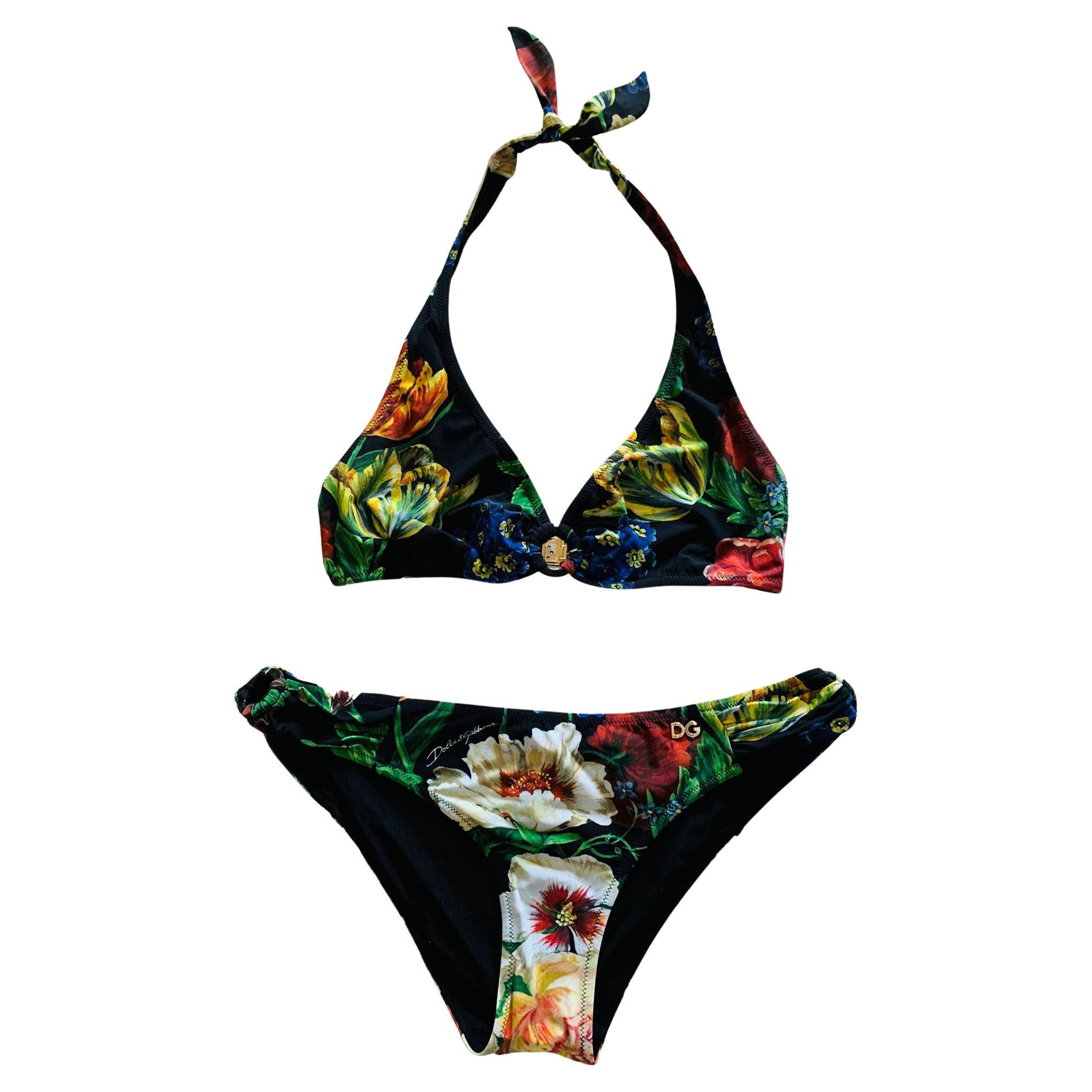 Dolce & Gabbana Black Seashells Print Women Swimwear Bikini Tops main image 0