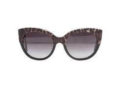 Dolce & Gabbana Black & Multicolor Leopard Print Sunglasses