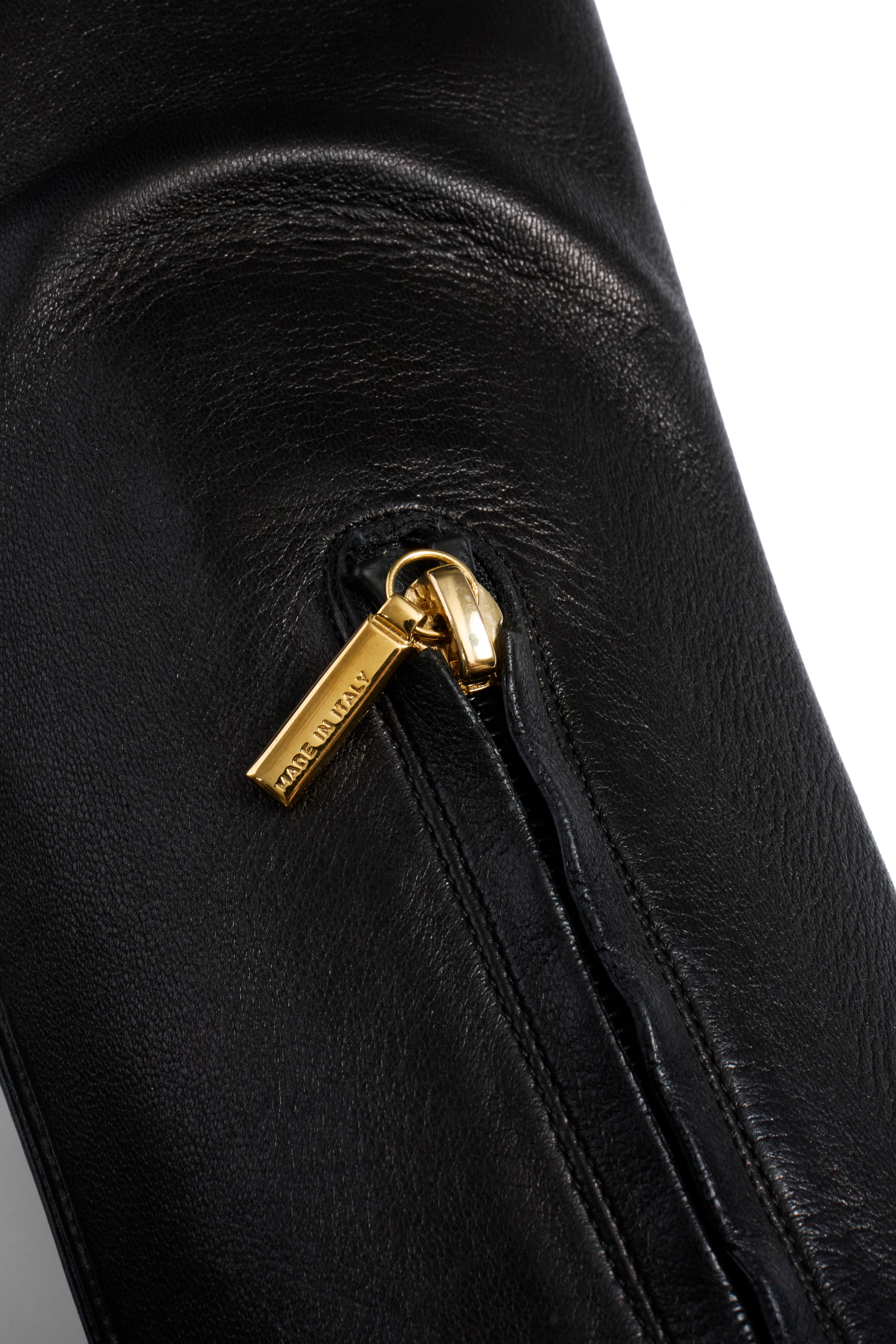 Dolce & Gabbana - Bottes à talon aiguille en cuir nappa et en cuir verni - Noir FW13 en vente 7