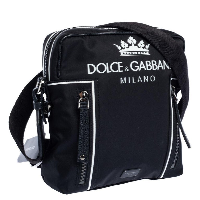 Dolce and Gabbana Black Nylon and Leather Messenger Bag at 1stDibs | dolce  and gabbana messenger bag, dolce gabbana messenger bag, dolce and gabbana  crossbody bag men's