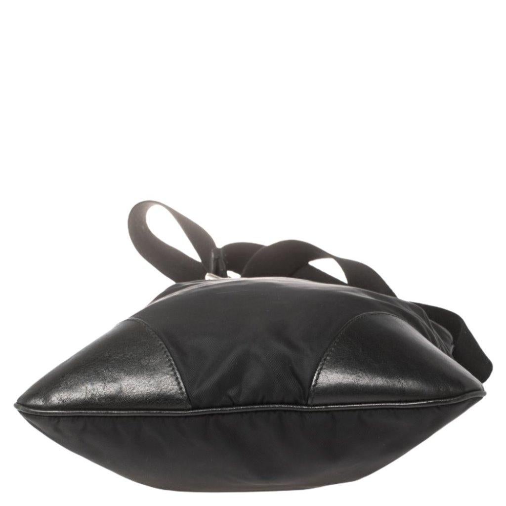 Uomo Dolce & Gabbana Borsa messenger in nylon e pelle nera