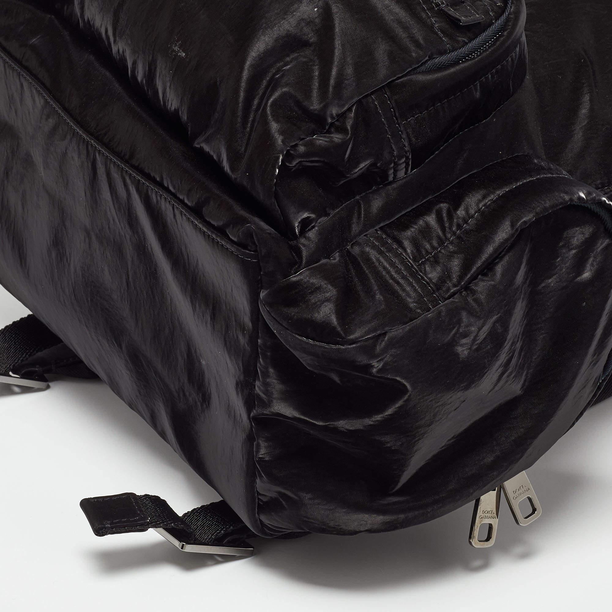 Dolce & Gabbana Black Nylon Backpack 8
