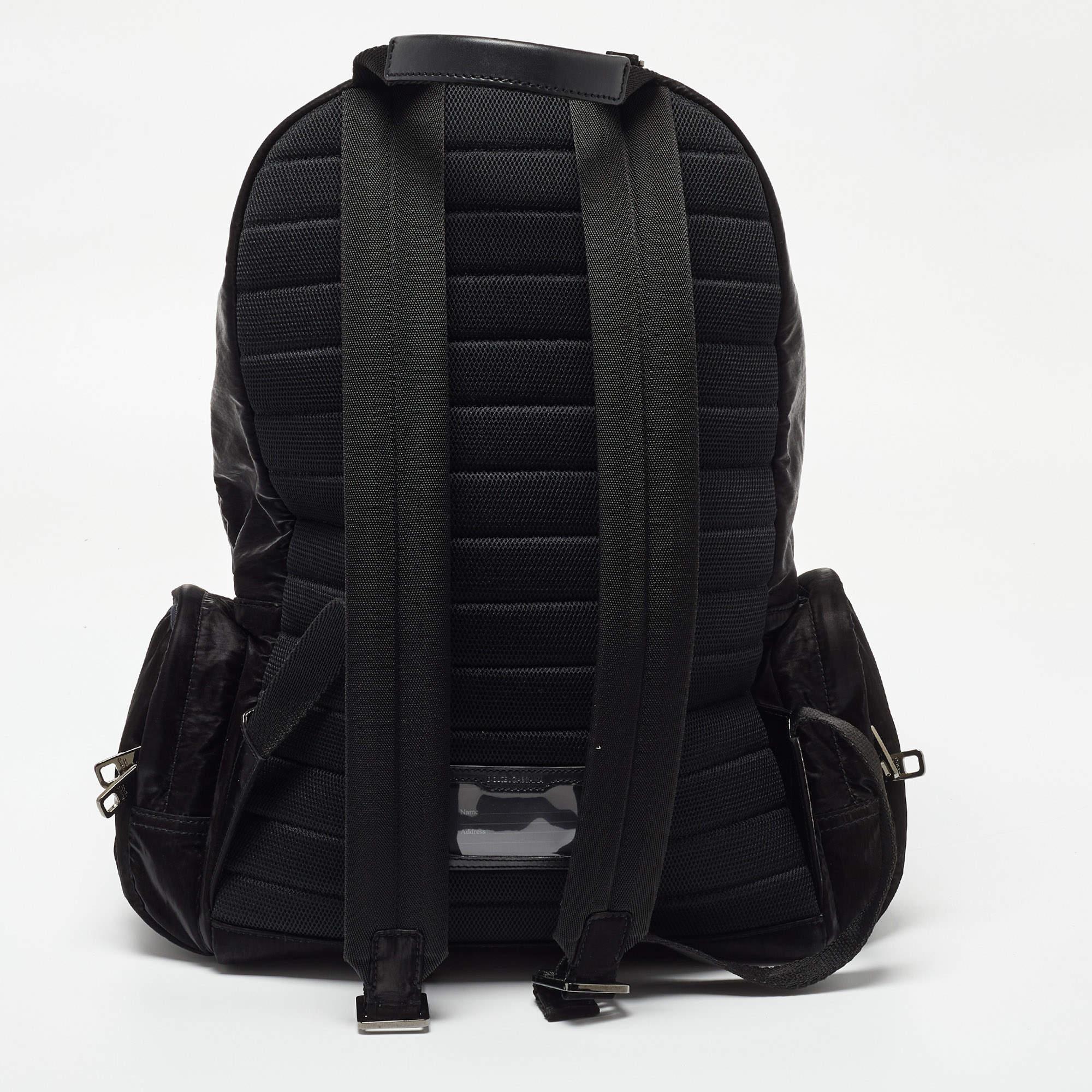 Dolce & Gabbana Black Nylon Backpack 5
