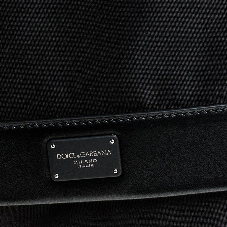 Dolce and Gabbana Black Nylon Drawstring Backpack at 1stDibs | dolce ...