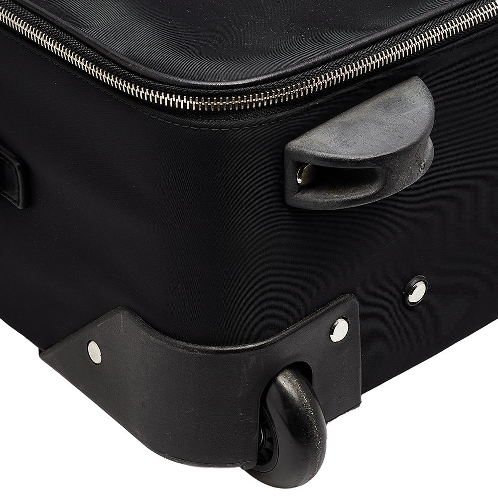 Dolce & Gabbana Black Nylon Trolley Luggage 5