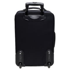 Dolce & Gabbana Black Nylon Trolley Luggage