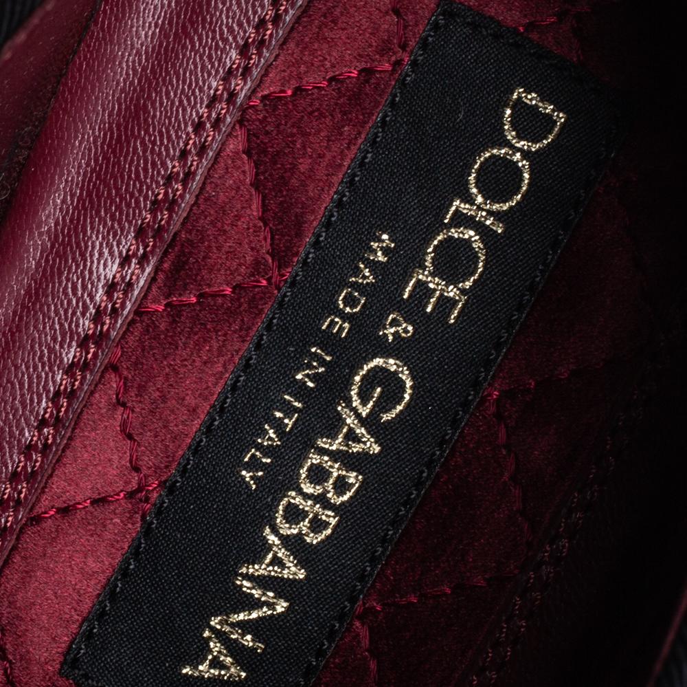 Dolce & Gabbana Black Patent Leather Lace Up Derby Size 43 1