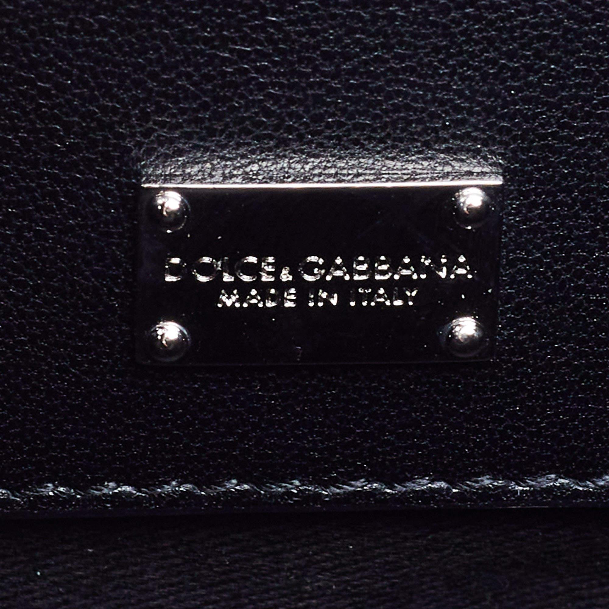Dolce & Gabbana Black Patent Leather Medium Miss Monica Top Handle Bag 3