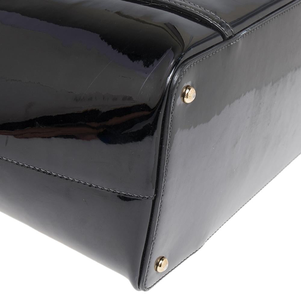 Dolce & Gabbana Black Patent Leather Miss Escape Tote 5