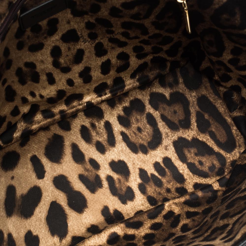 Dolce & Gabbana Schwarzes Lackleder Miss Escape Tote 2