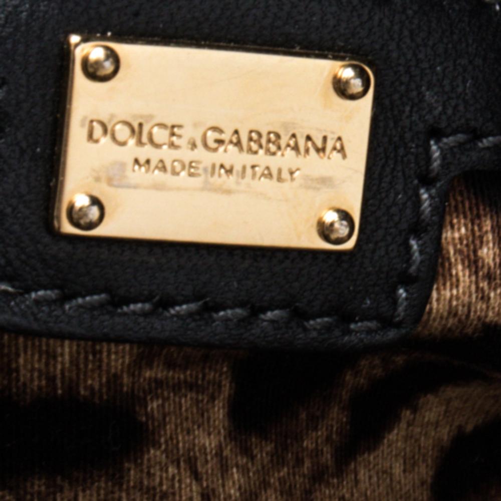 Dolce & Gabbana Black Patent Leather Miss Escape Tote 3