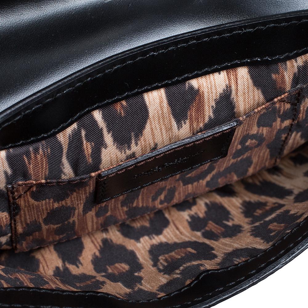 Dolce & Gabbana Black Patent Leather Pochette Bag 3