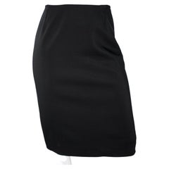 Dolce & Gabbana Black Pencil Midi Skirt