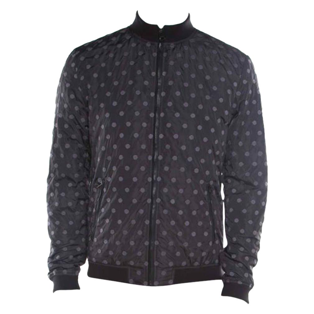 black polka dot jacket