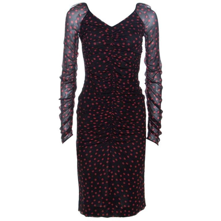 yves saint laurent cocktail dress in alternating silver and white sequin bands