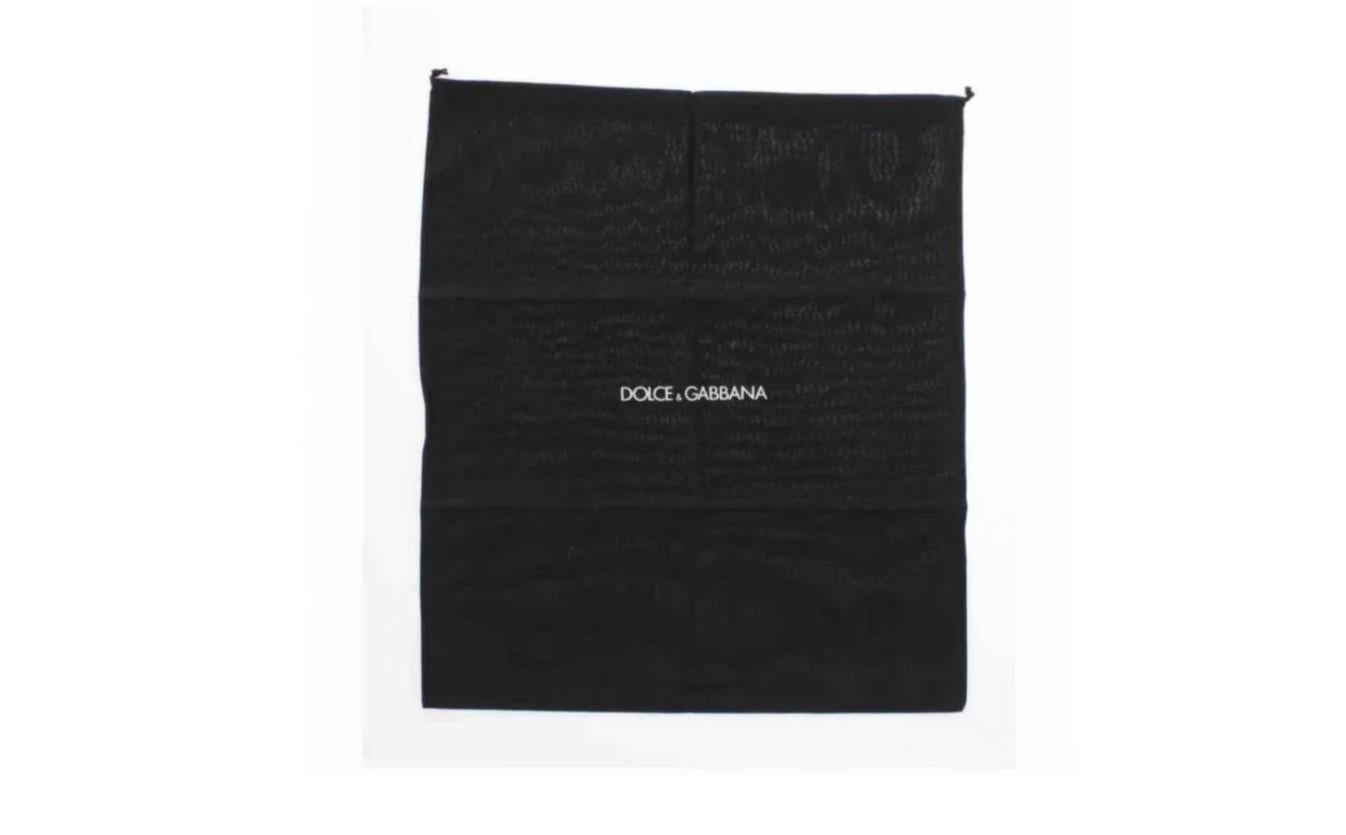 Dolce & Gabbana Black Polka Dots Ladies Backpack Bag Drawstring Closure Travel For Sale 2
