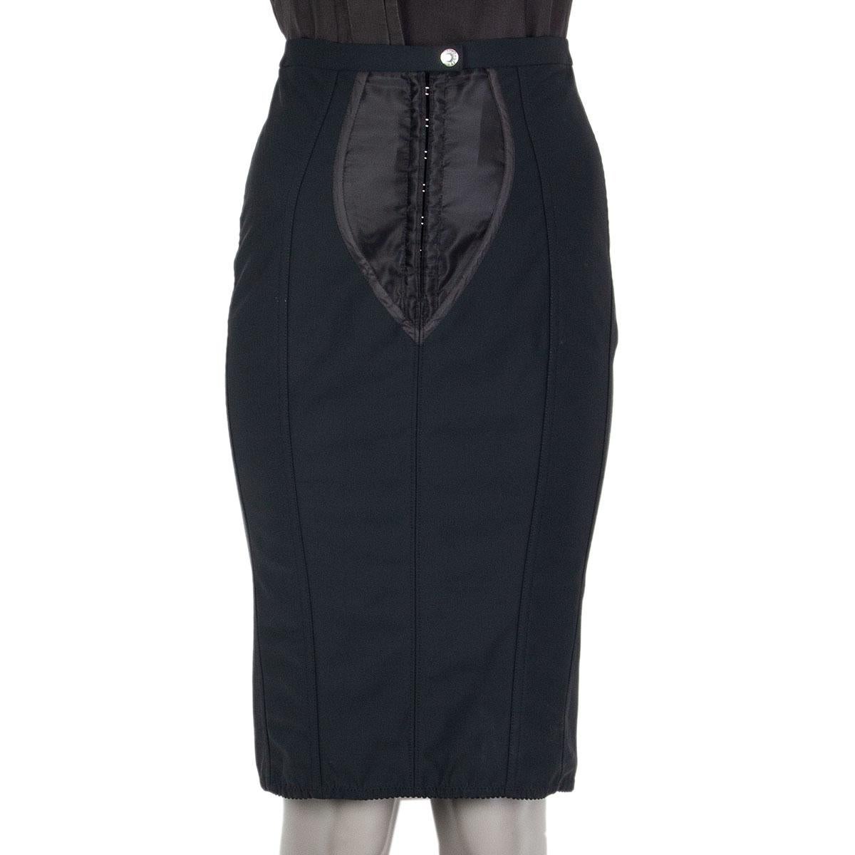 black polyester skirt