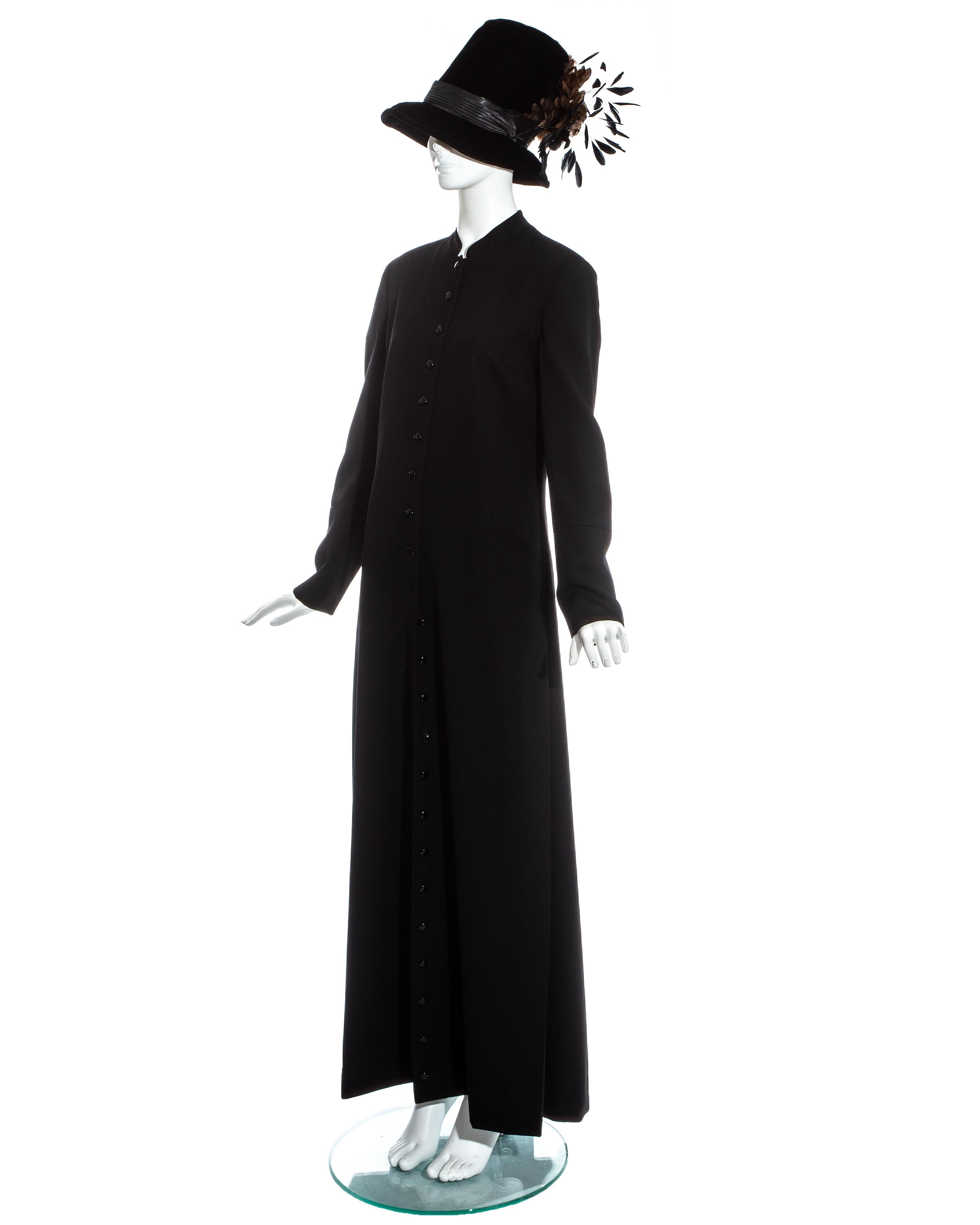 black priest hat