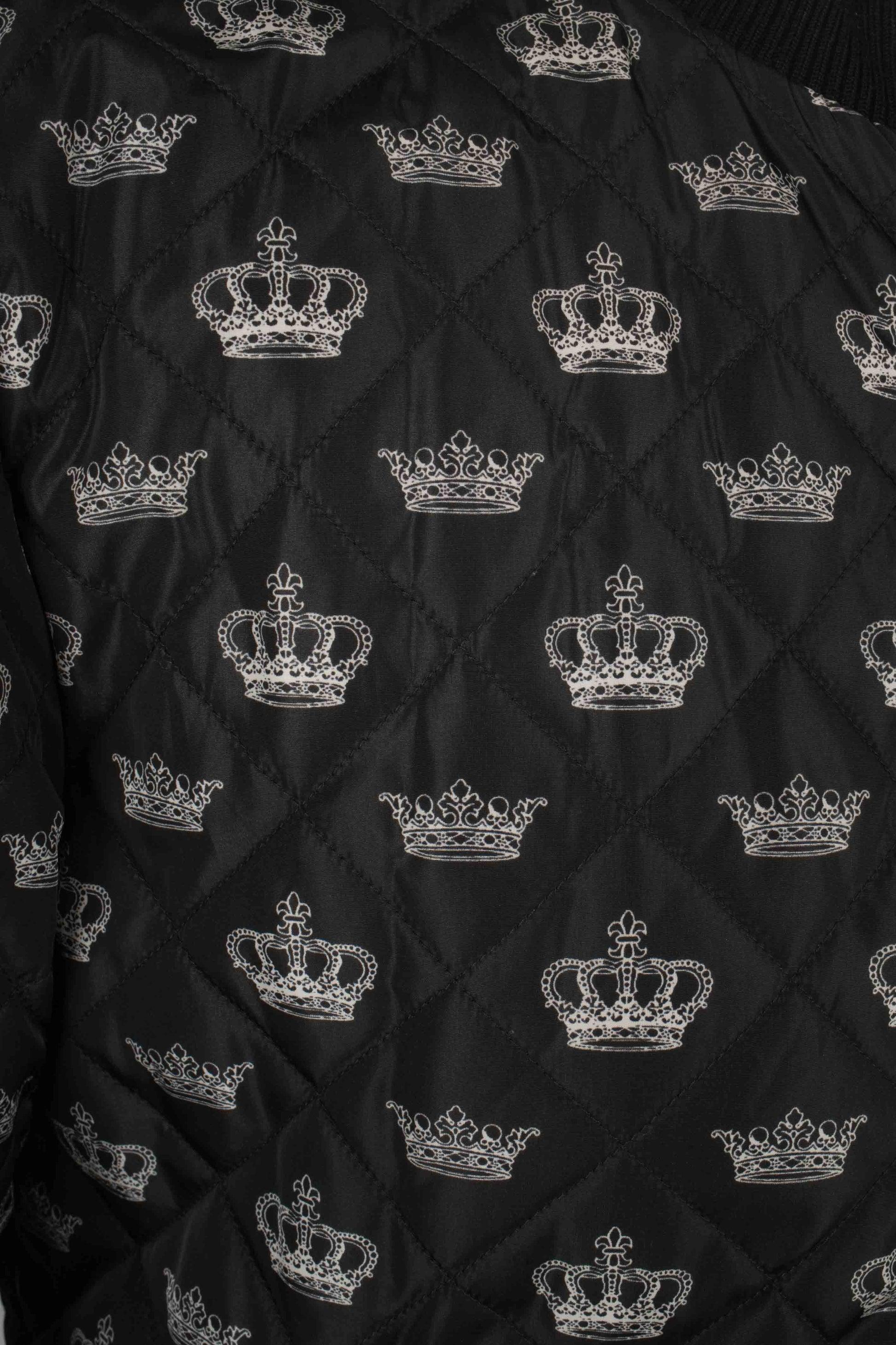 Dolce & Gabbana Black Quilted Bomber Jacket For Sale 5