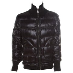 Dolce & Gabbana Black Quilted Bomber Jacket M