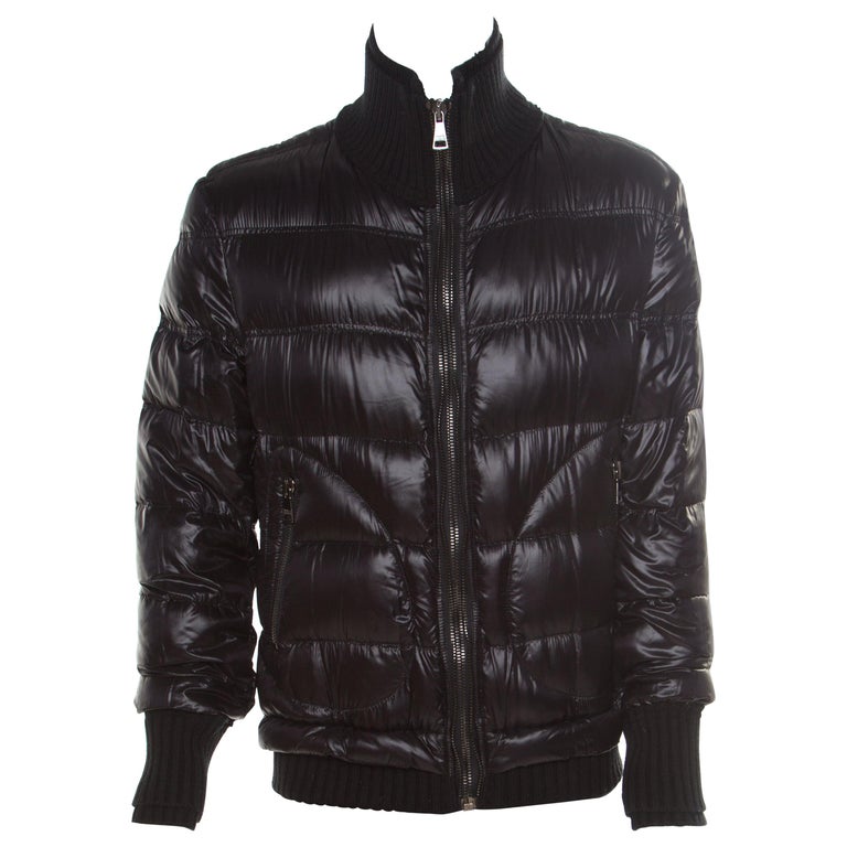 Dolce & Gabbana Black Long Sleeves Full Zip Bomber Jacket