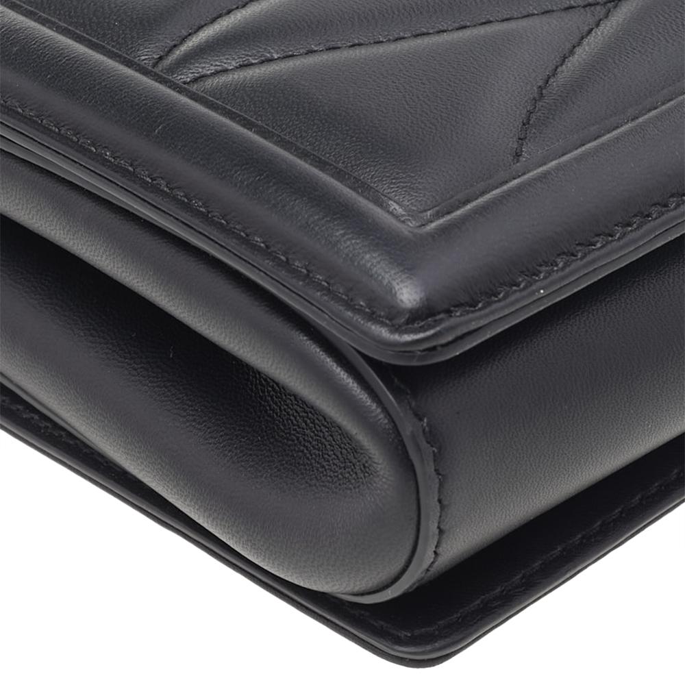 Dolce & Gabbana Black Quilted Leather Devotion Shoulder Bag 1
