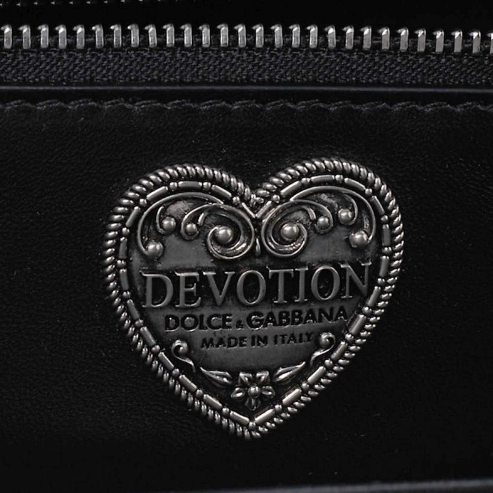 Dolce & Gabbana Black Quilted Leather Devotion Shoulder Bag 3