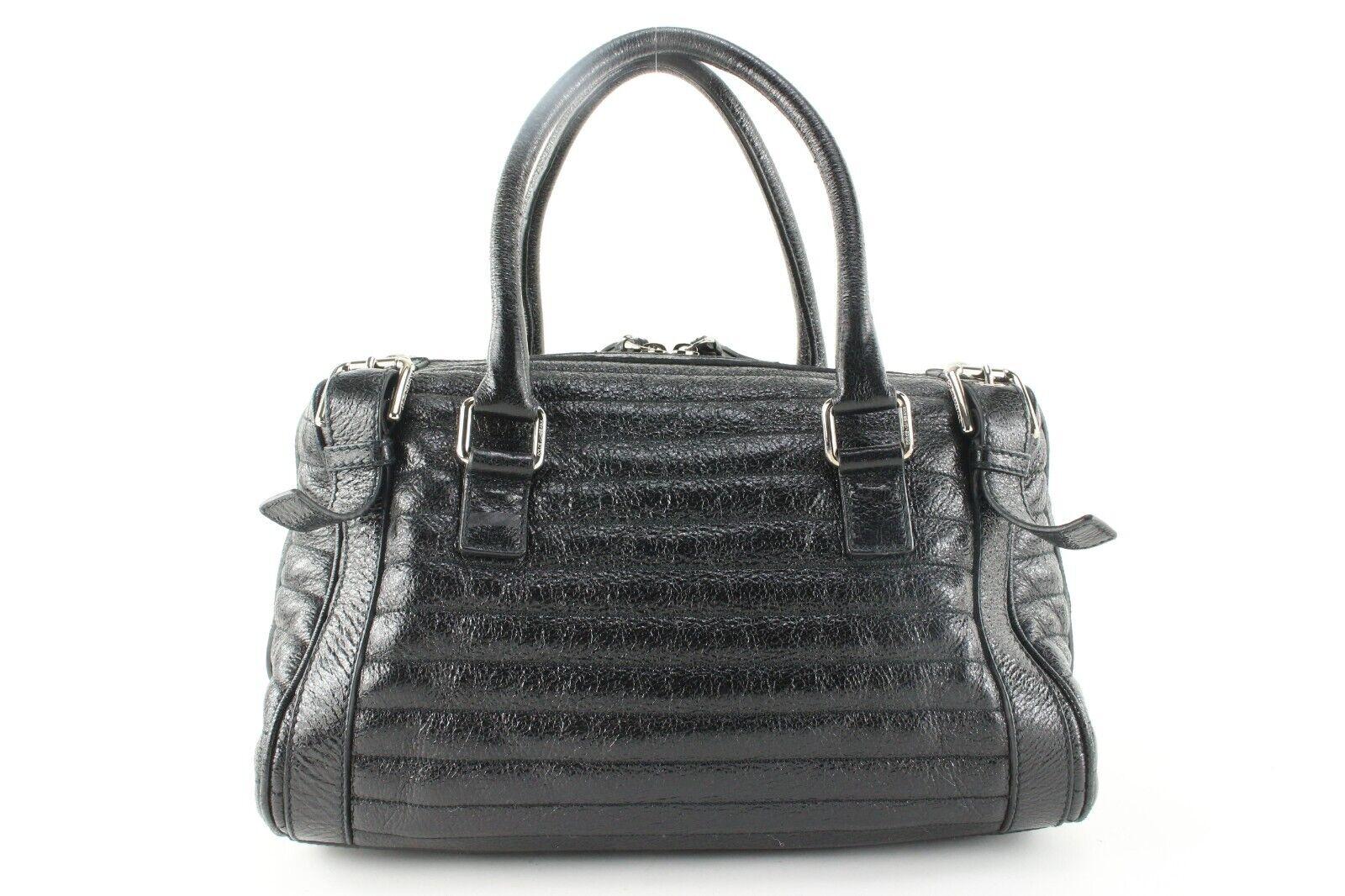 Dolce & Gabbana Black Quilted Leather Miss Easy Boston Bag 1DG0418C For Sale 2