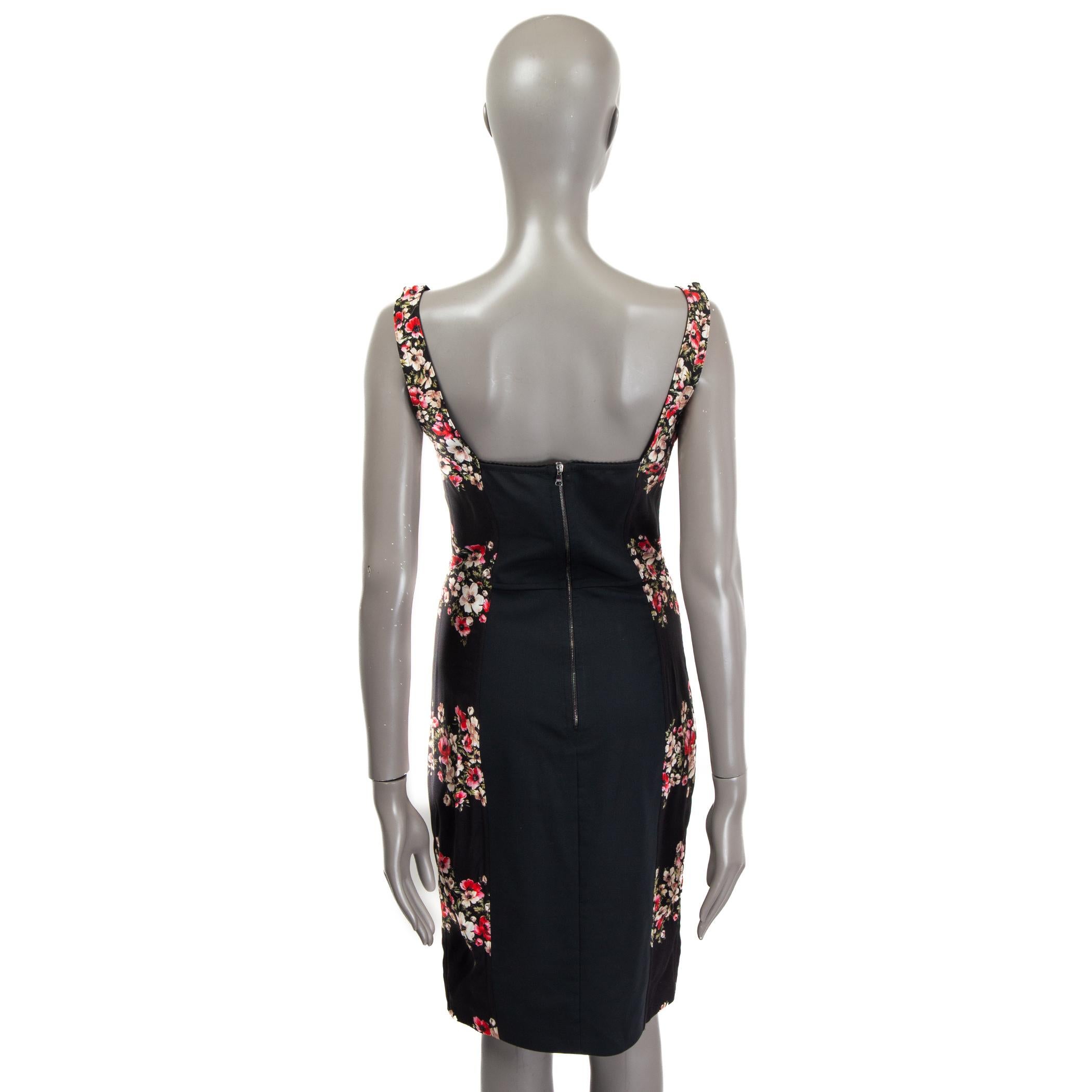 dolce and gabbana floral bustier dress