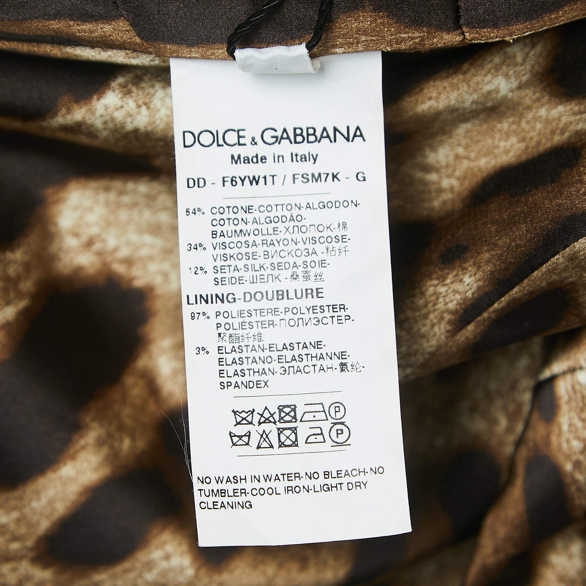 Dolce & Gabbana Black Rose Jacquard Sleeveless Short Dress L In New Condition In Dubai, Al Qouz 2