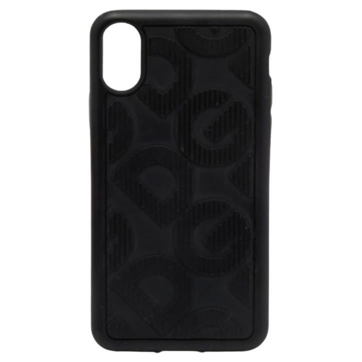 Cover per iPhone X/XS in gomma nera di Dolce & Gabbana