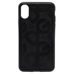 Cover per iPhone X/XS in gomma nera di Dolce & Gabbana