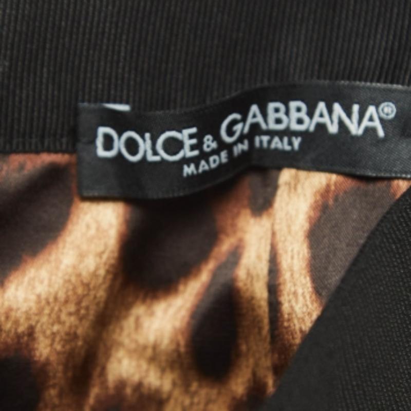 De las mujeres Dolce & Gabbana Minifalda de crepé con doble cremallera negra S en venta