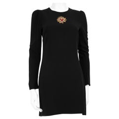 Dolce & Gabbana Black Sacred Heart Mini Dress Size M