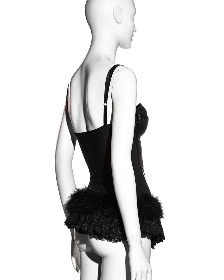 Cardigan Vintage Dolce & Gabbana Automne 1991 - Laine Et Plumes Marabout Rose