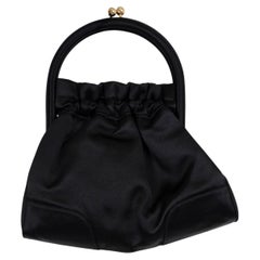 Sac de soirée Dolce & Gabbana « FRAME » en satin noir