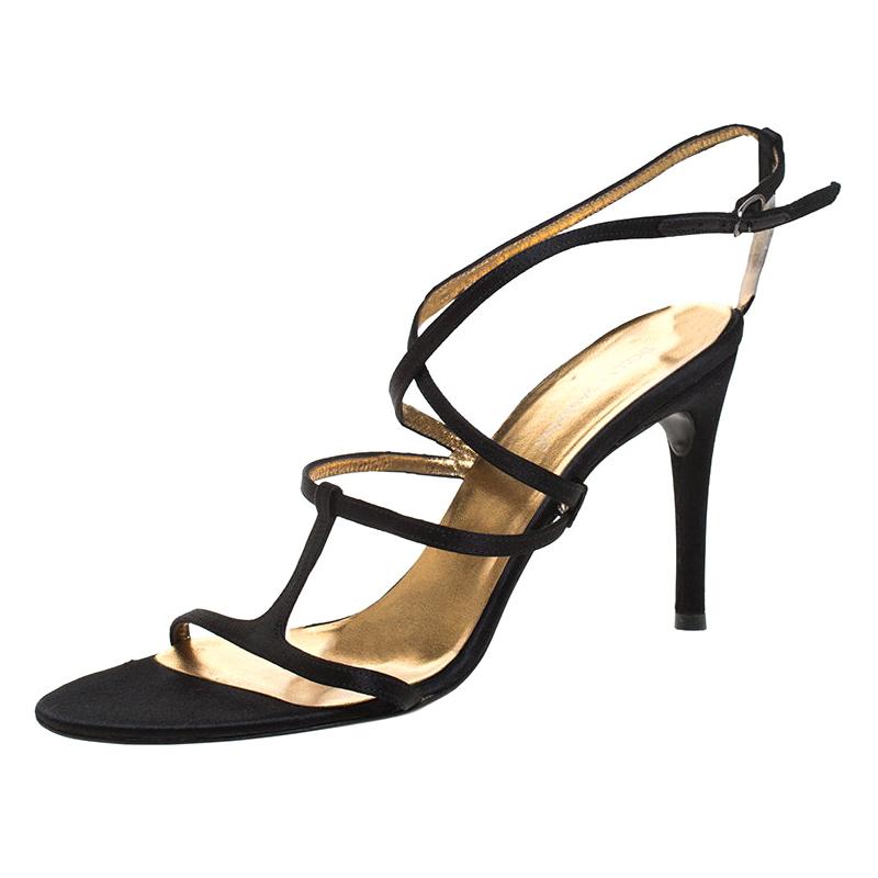 Black Strappy Sandals 121 For Sale on 1stDibs womens black strappy