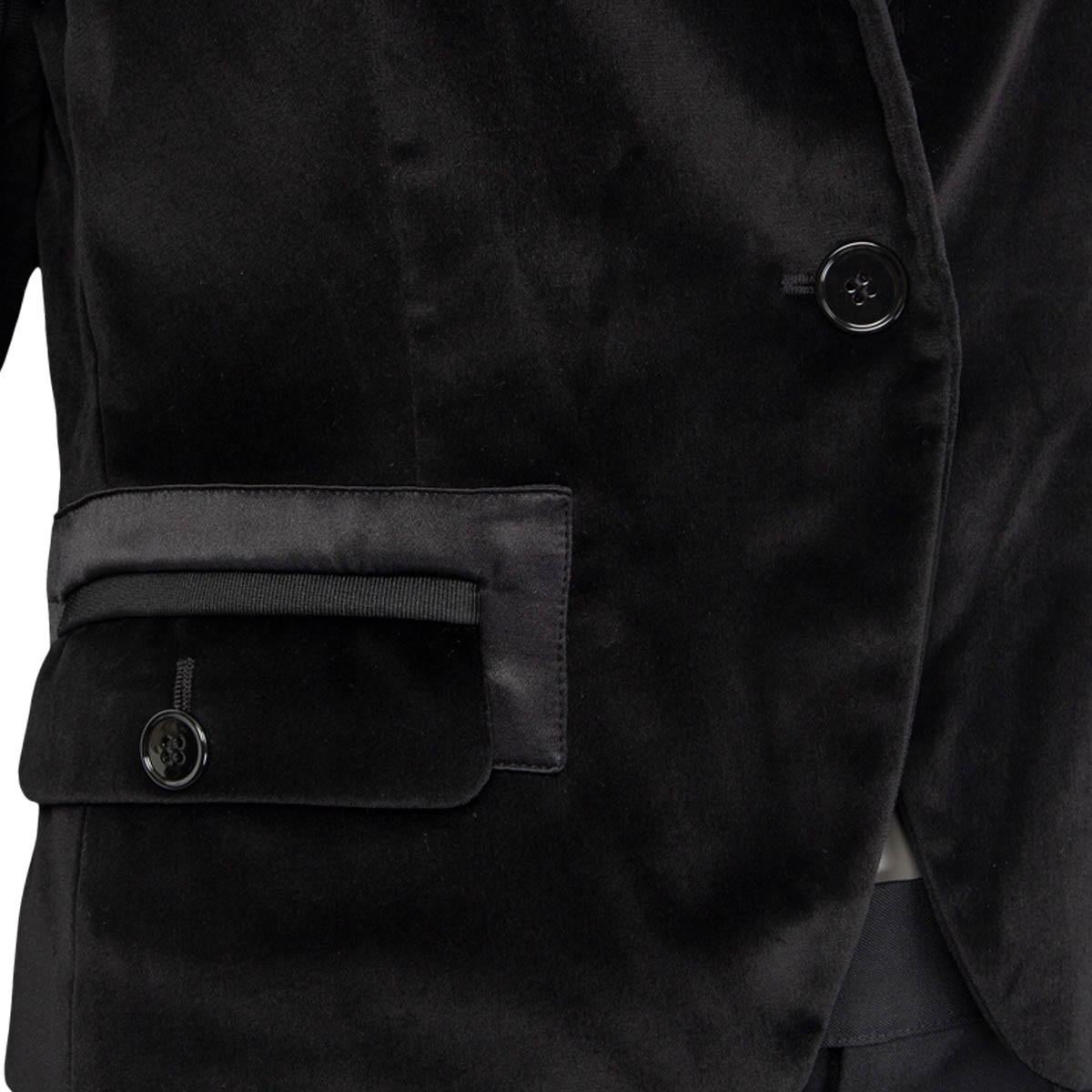 Donna DOLCE & Gabbana - Giacca Tuxedo in VELVET con bordo in raso nero 42 M in vendita