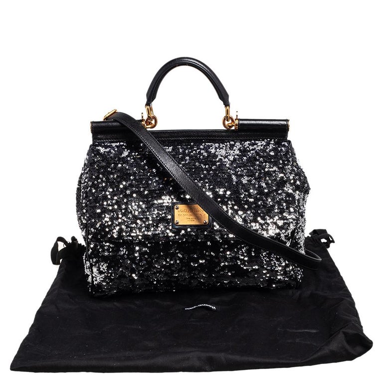 Dolce and Gabbana Miss Sicily Bag Sequins Small at 1stDibs
