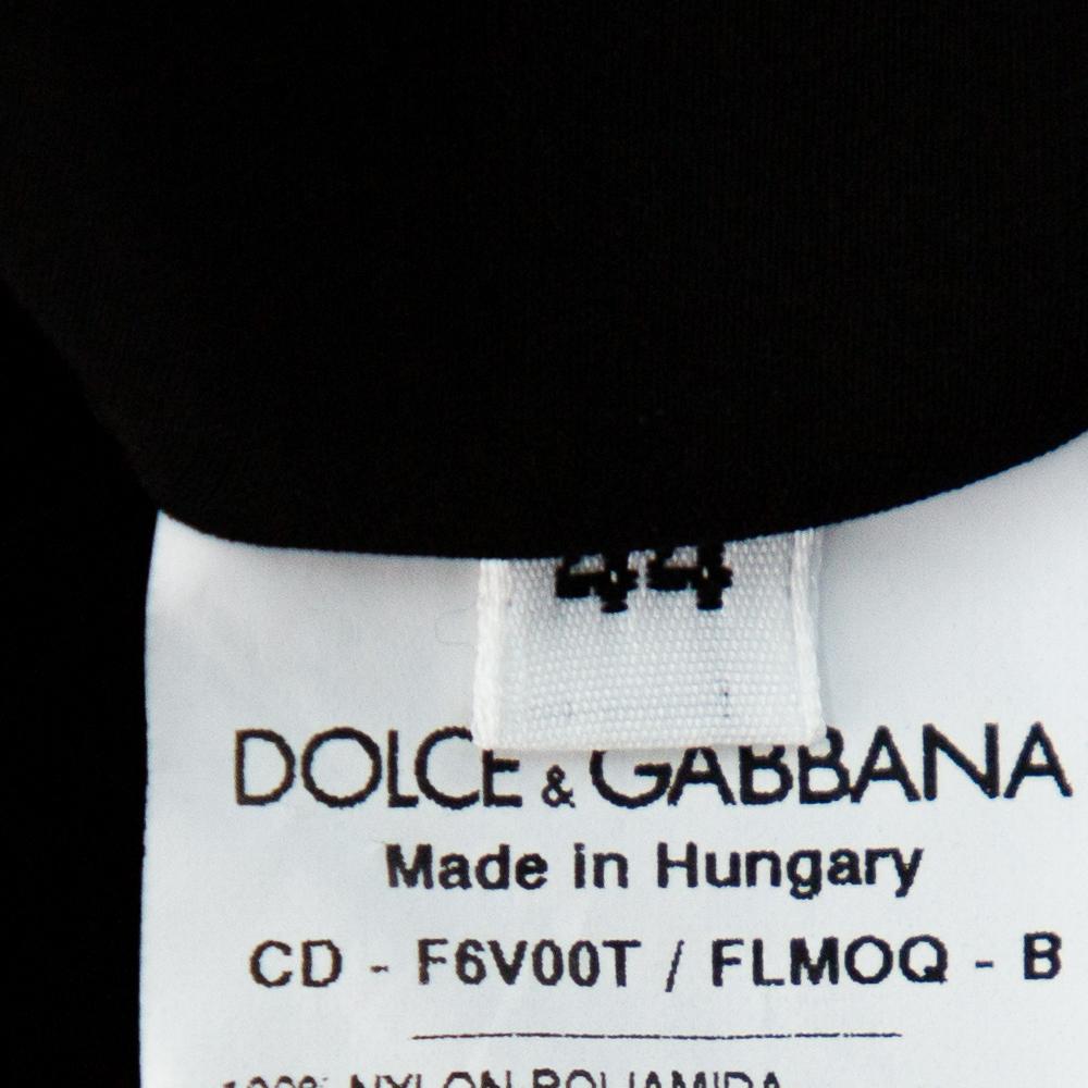 Dolce & Gabbana Black Sequined Strapless Ruched Mini Dress M In Good Condition In Dubai, Al Qouz 2