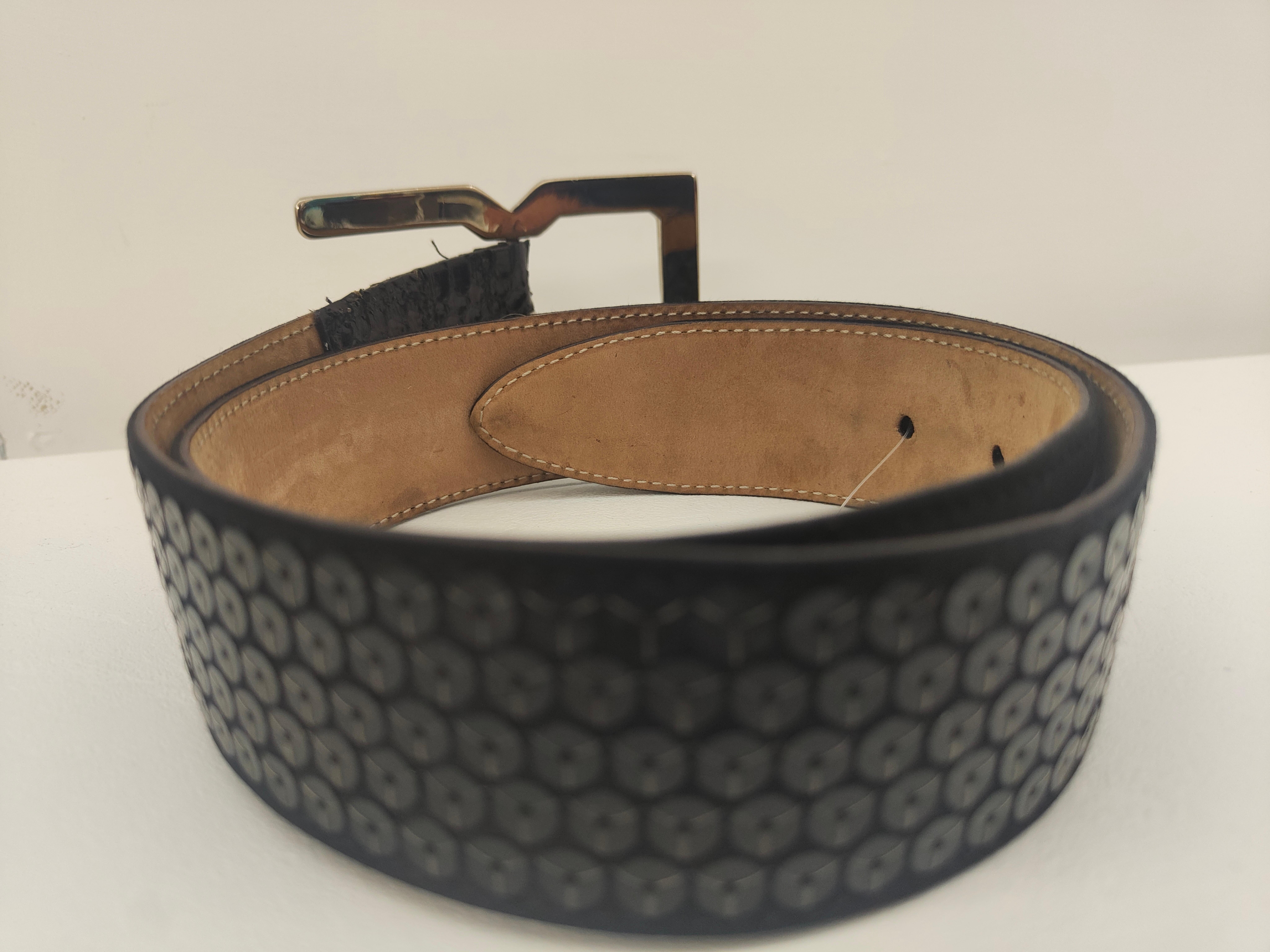 Black Dolce & Gabbana black sequins belt  For Sale